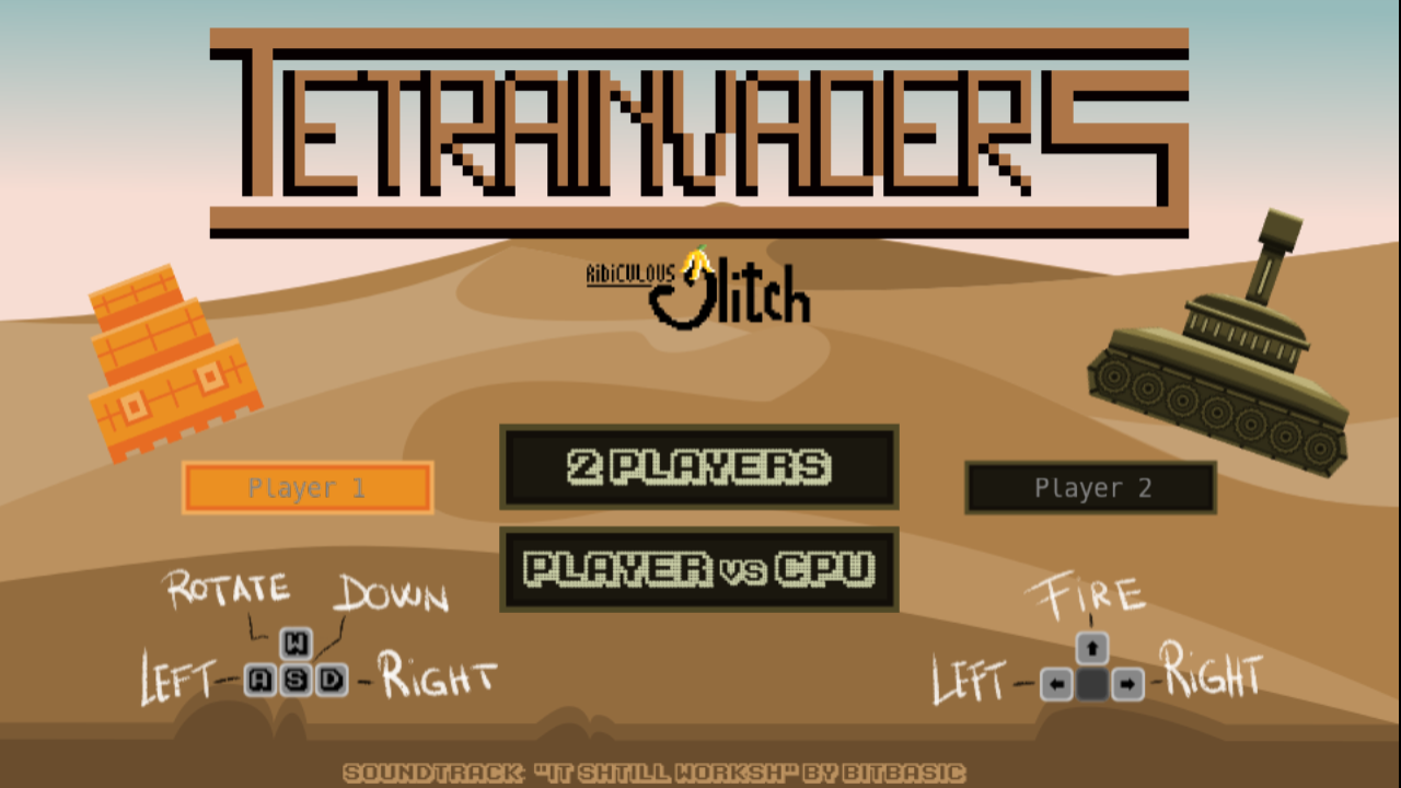 Играть в Tetra Invaders