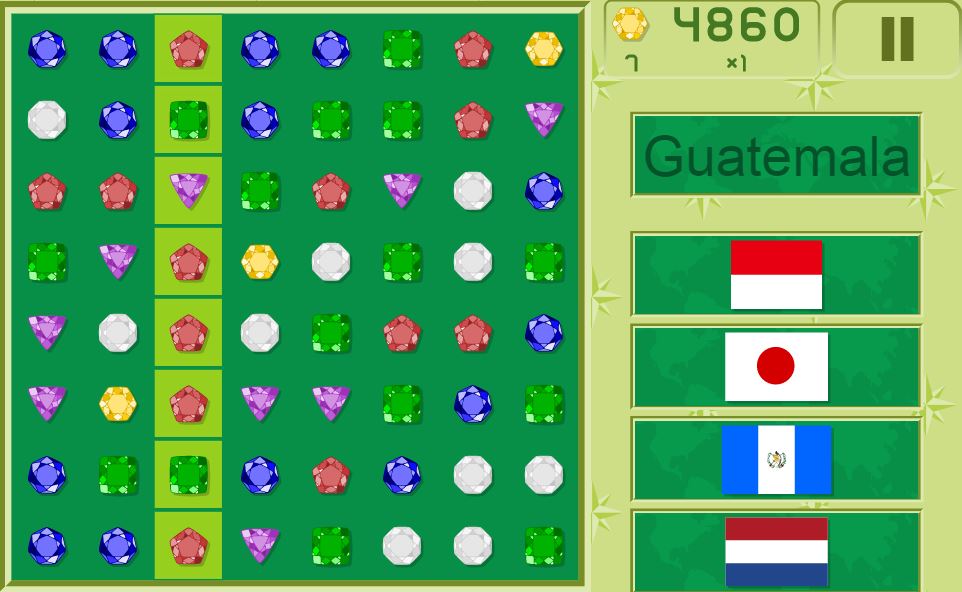 Match 3 Quiz Flags을(를) 하다