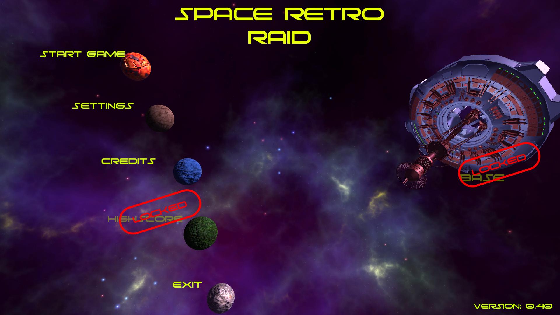 Spiele Space Retro Raid