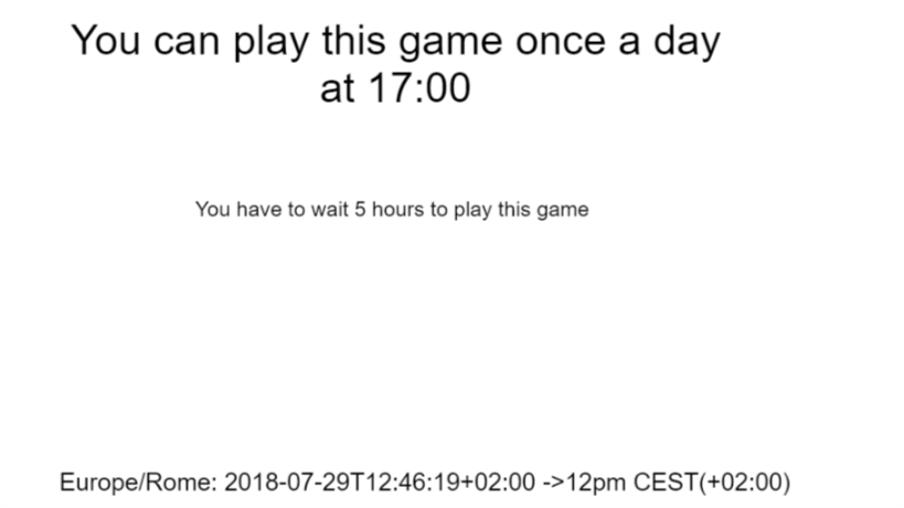 Juega a Check Time Zone using C2