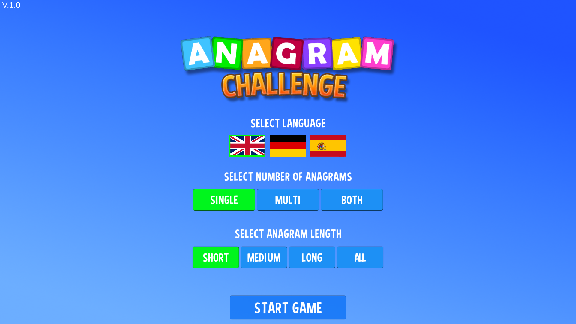 เล่น Anagram Challenge