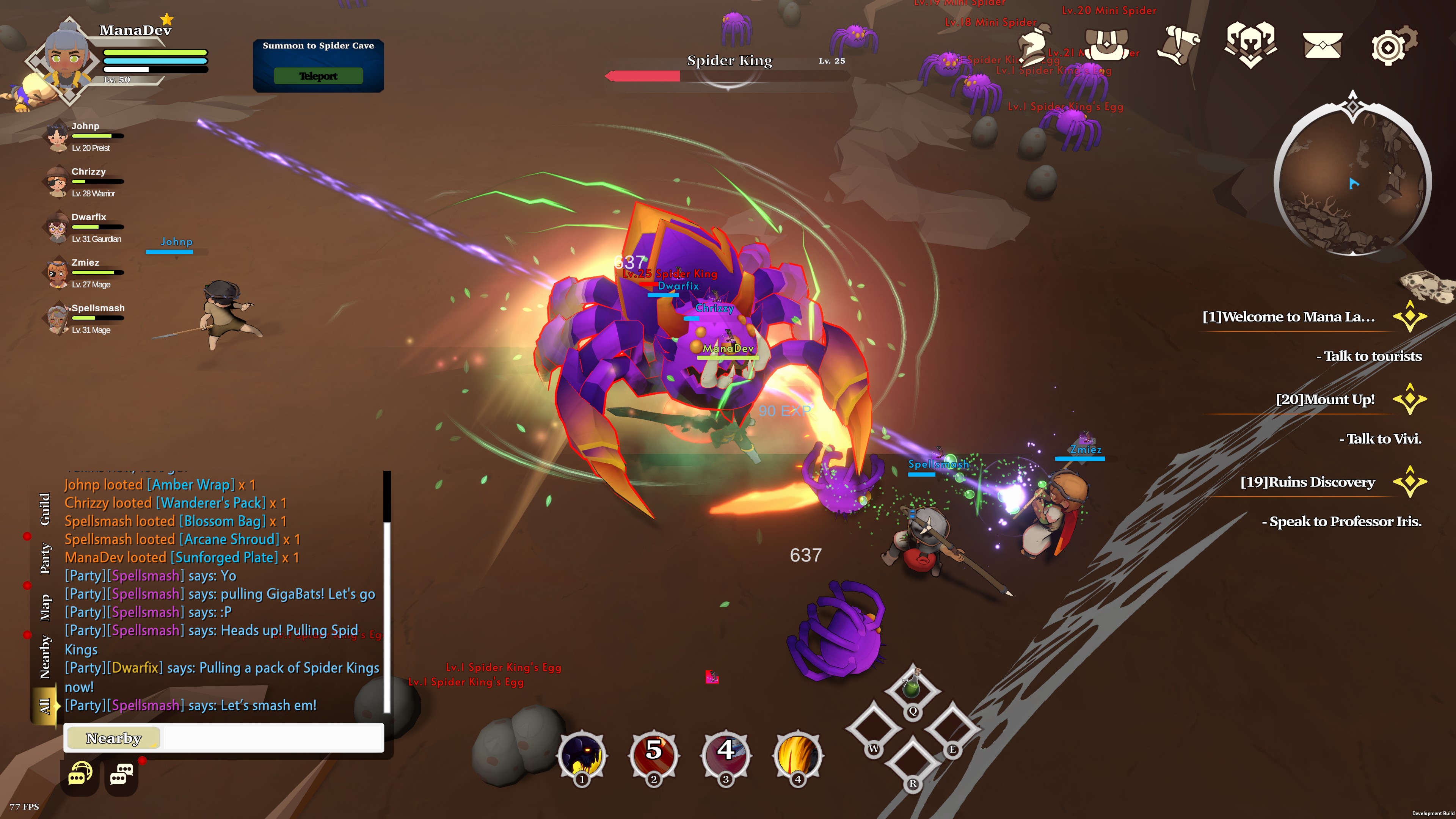 Mana Landをプレイする