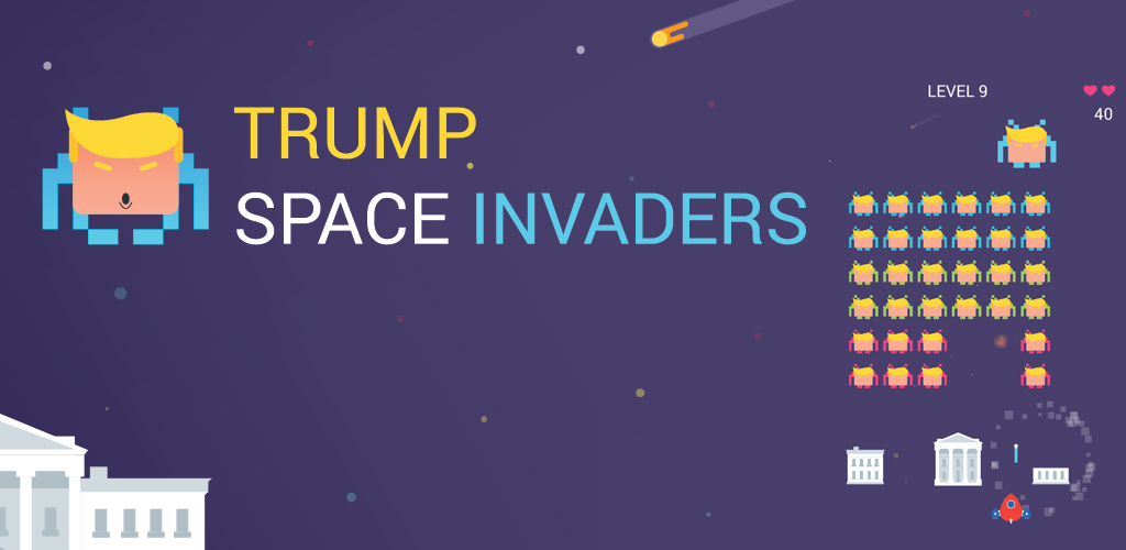 Trump Space Invadersをプレイする