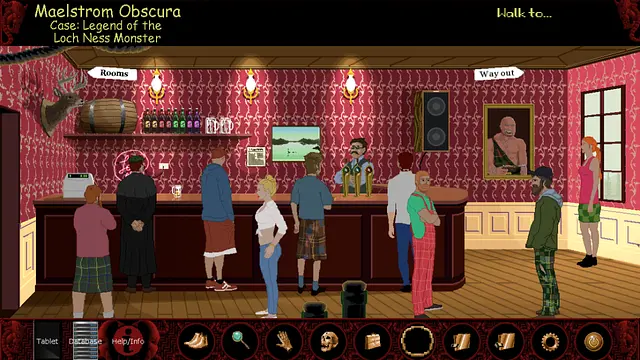 Maelstrom Obscura: Case 1 - หน้าจอ