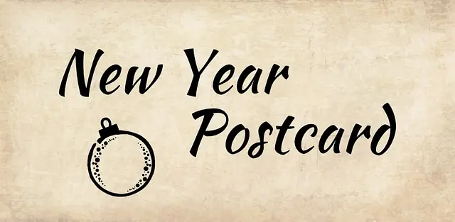 Spela New Year Postcard