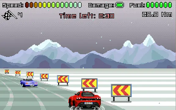 Red Hot Overdrive - หน้าจอ