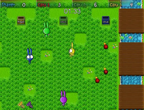 Crazy Rainbow Rabbits - Gambar