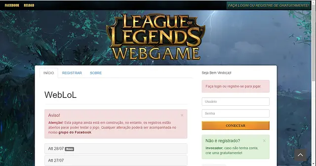 WebLoLGame - Imagens