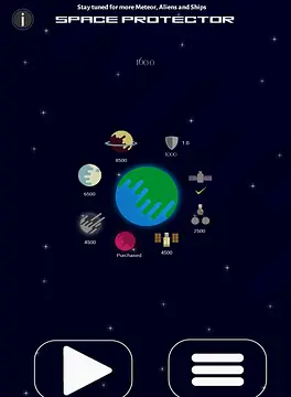 Space Protector - หน้าจอ