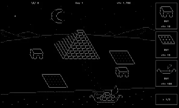 Pyramid Builder - หน้าจอ