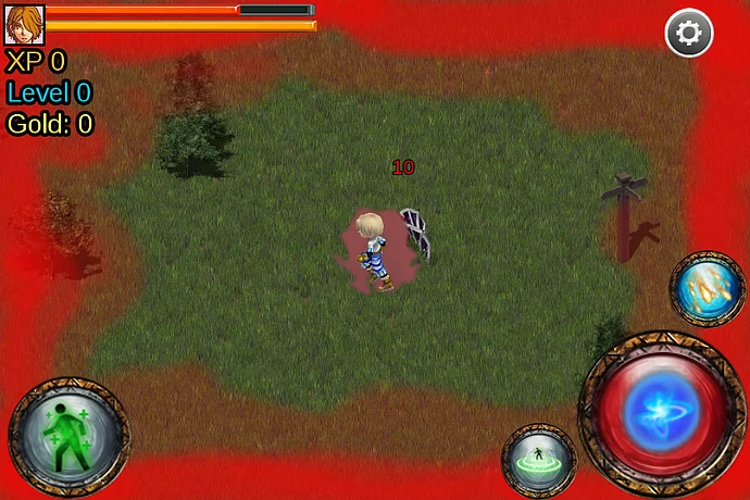 Hraj ARPG - bloody screen mod