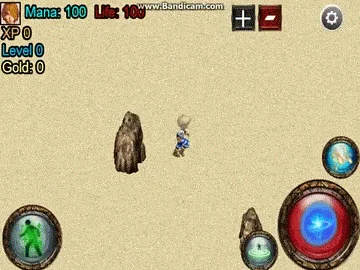 Speel ARPG-"zoom and obstacles"