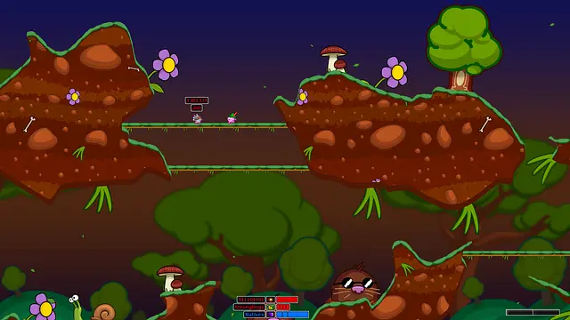 Hedgewars - الشاشات