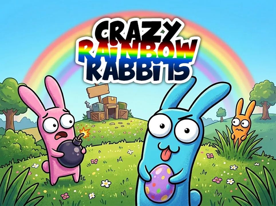 Грати в Crazy Rainbow Rabbits