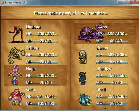 Fantasy World XP - Immagini