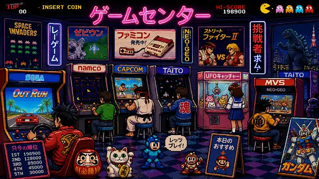 ゲームセンター을(를) 하다