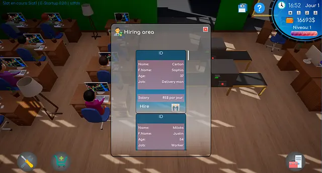 E-Startup 0.2.0 - หน้าจอ