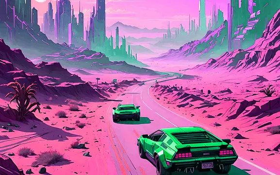 Outrun 3D Thrillride screenshot