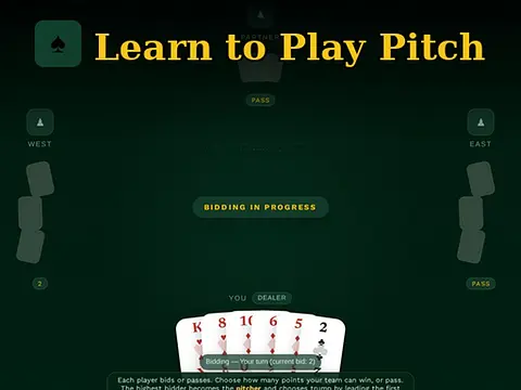 Pelaa Learn to Play Pitch