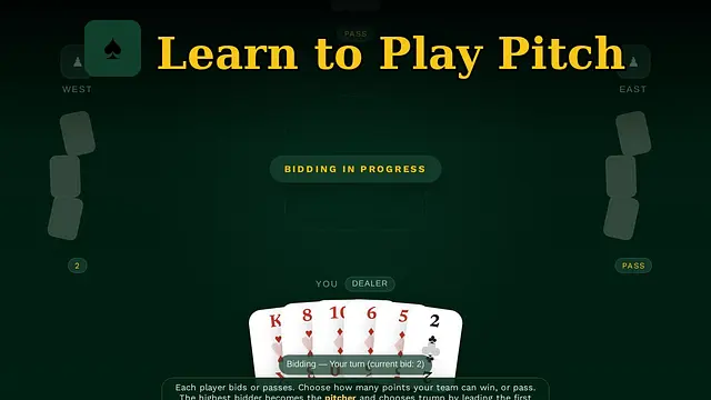 Learn to Play Pitch - Zrzuty ekranu
