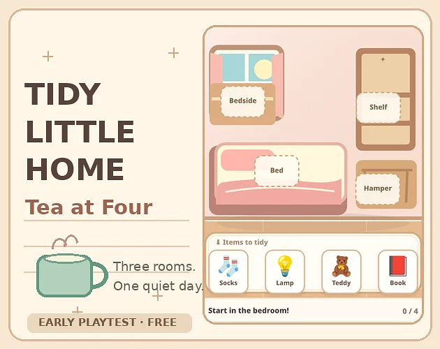 Грати в Tidy Little Home: Tea at Four