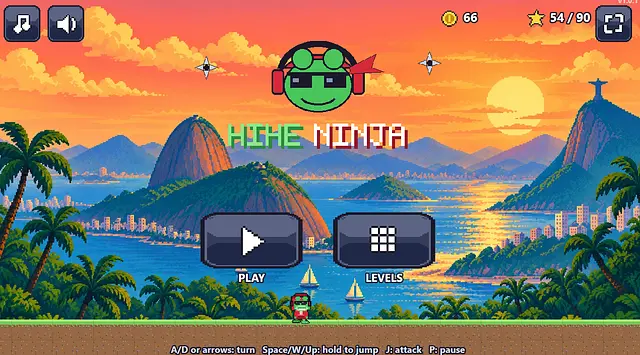 بازی کن HiHeNinja  2D Ninja Platformer