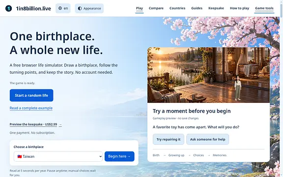 Laruin ang 1 in 8 Billion – Free Life Sim