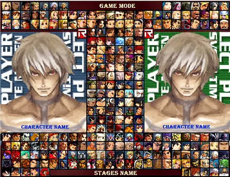MUGEN - Snk v Capcom 2018 - หน้าจอ
