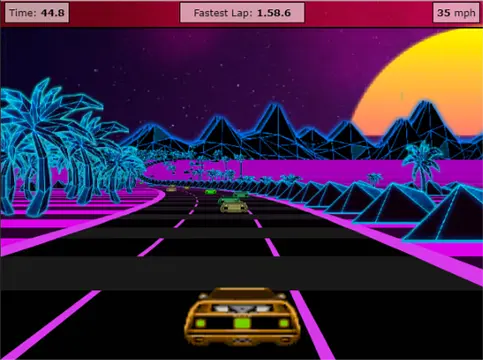 Outrun 3D Javascript - Images
