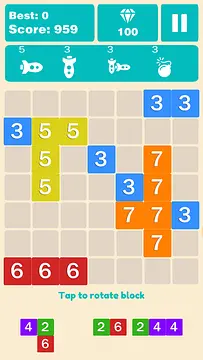 Играть в Get block 10