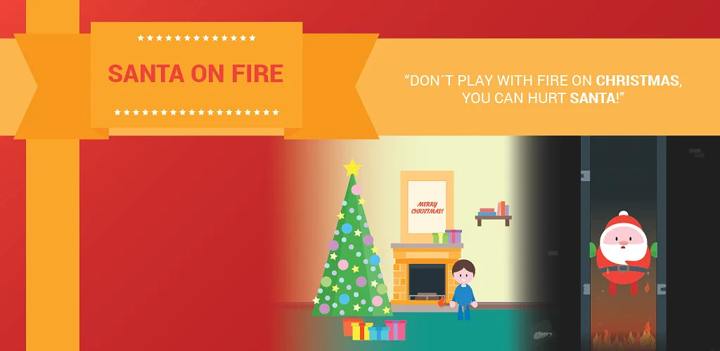 Main Santa on Fire