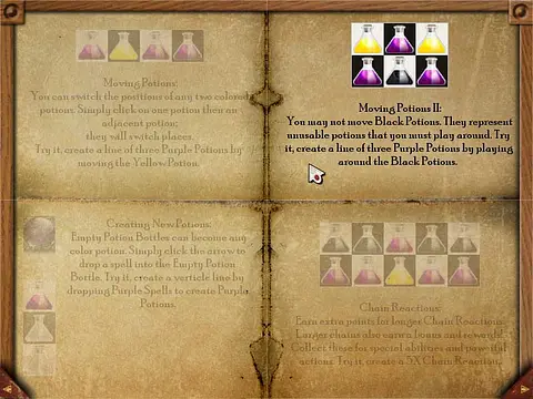 Potion Master - หน้าจอ