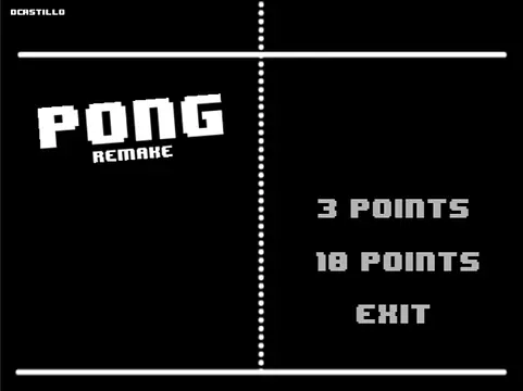 Pong Remake - Zrzuty ekranu