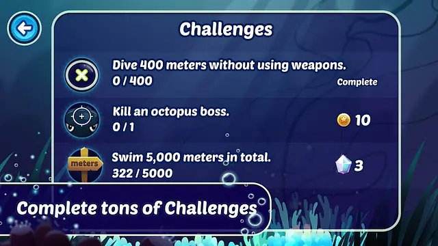 Tiny Diver - Zrzuty ekranu