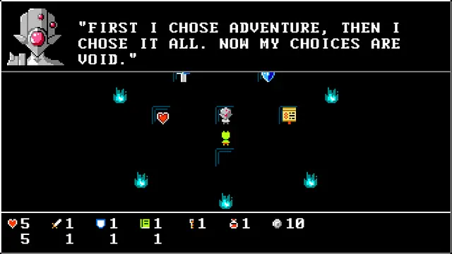 World's Smallest RPG - หน้าจอ