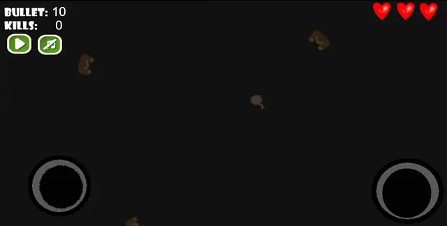 zombies game - หน้าจอ