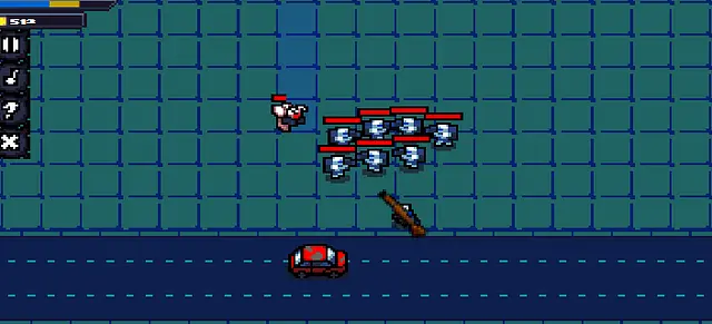 Robot Street Obliteration - หน้าจอ