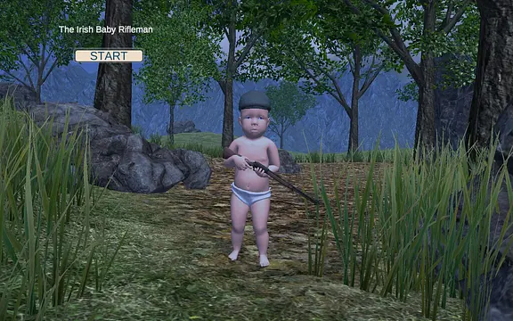 Hrát Irish Baby Rifleman: web