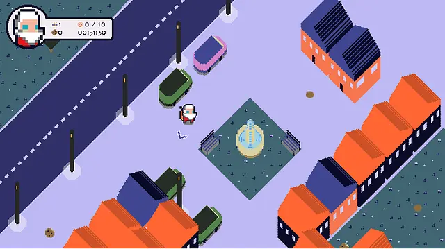 Santa is Running in Town - الشاشات