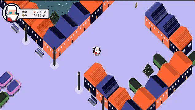 Santa is Running in Town - Imej