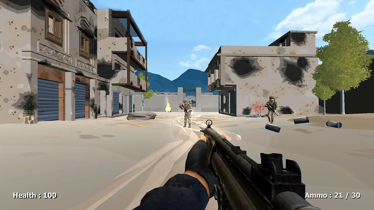 Играть в The Lonesome shooter: web
