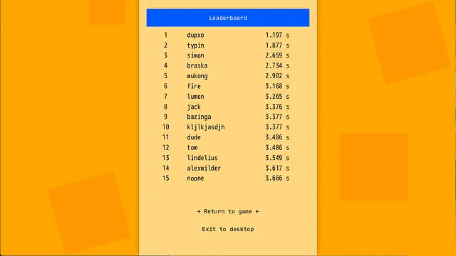 Game About Typing The Alphabet - หน้าจอ